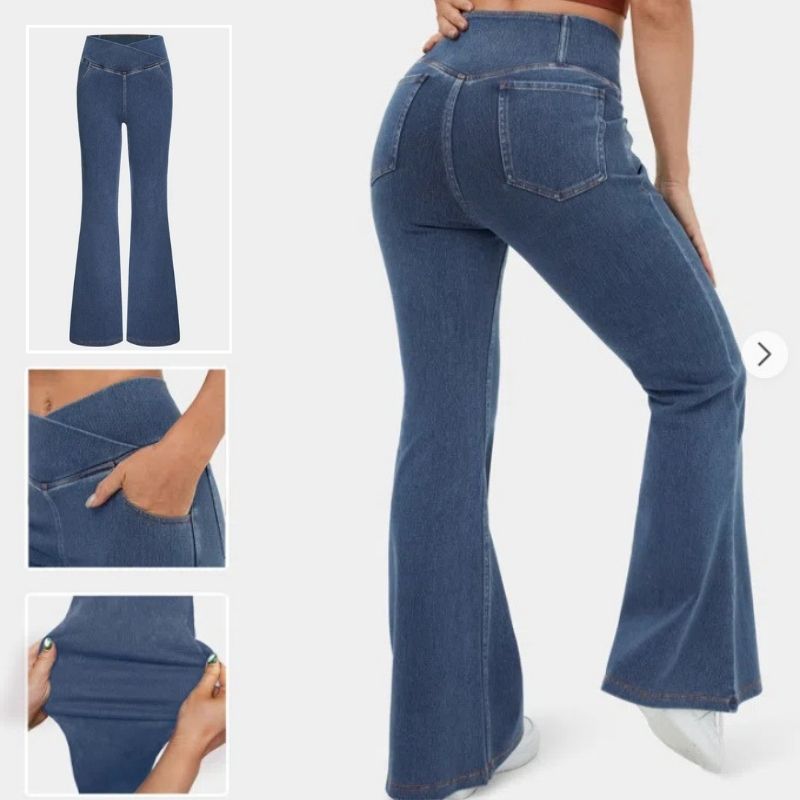 ✨👖【XS-4XL】Blugi elastici de dama cu talie inalta